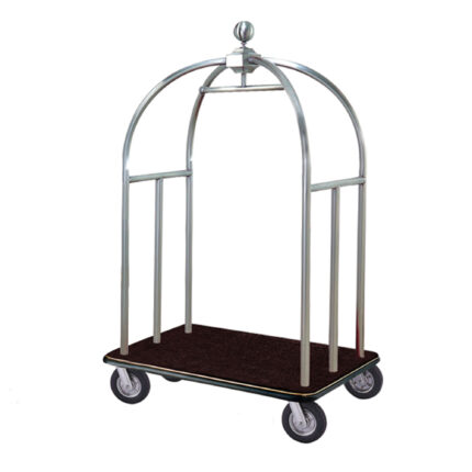 عربة نقل حقائب فندقيه فضي